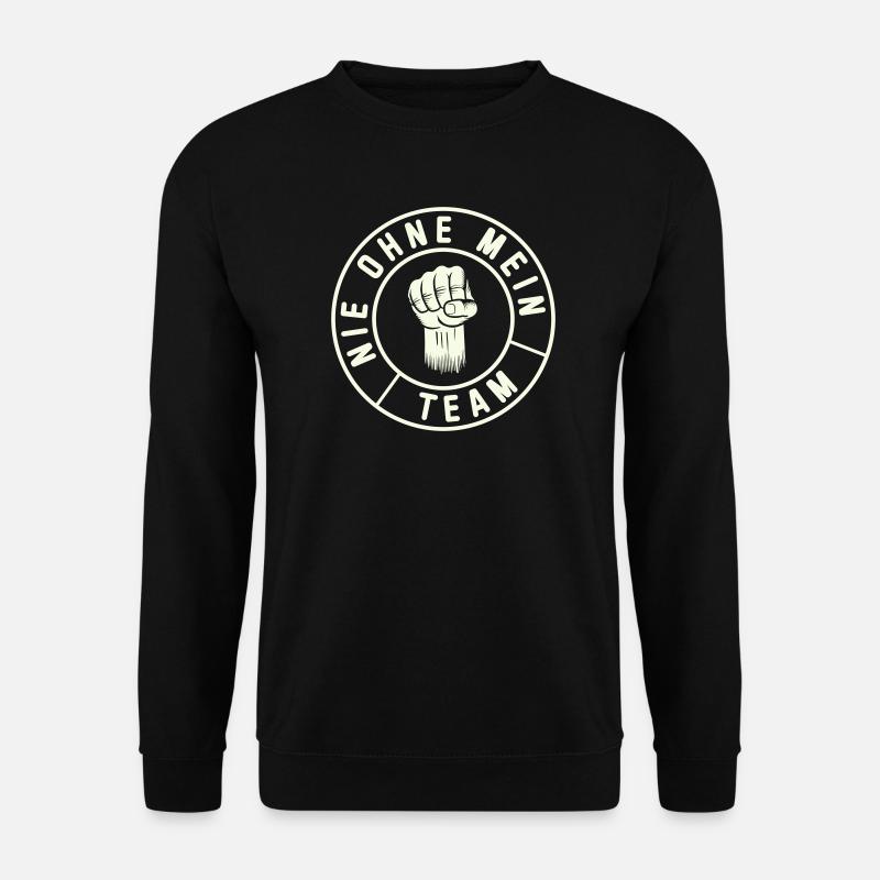  Mein Team Fist Emblem - Unisex Pullover - Schwarz