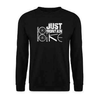BMX Fahrrad Spruch bmx biker - Unisex Pullover - Schwarz - Vorne - Alina (178cm) & Michal (187cm)