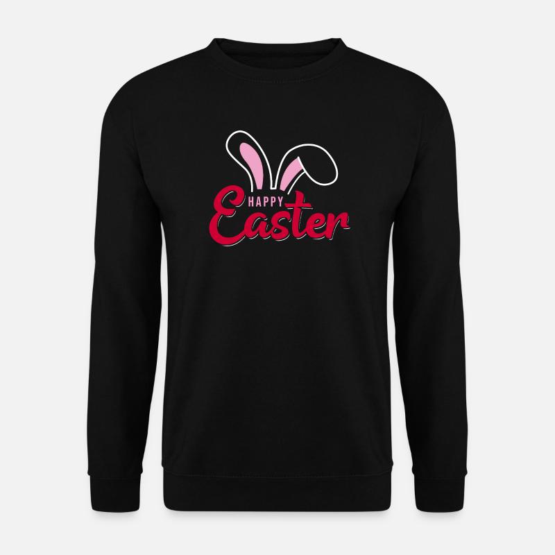 Happy Easter Bunny Scripture - Unisex Sweatshirt - black