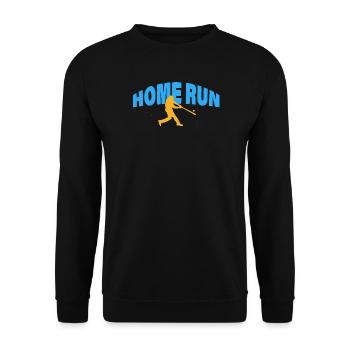 HOME RUN - Unisex Pullover - Schwarz - Vorne - Alina (178cm) & Michal (187cm)