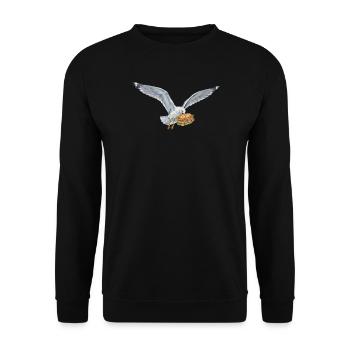 Boulderer Colorsplash Boulder Bouldering - Unisex Sweatshirt - black - Front - Alina (178cm) & Michal (187cm)