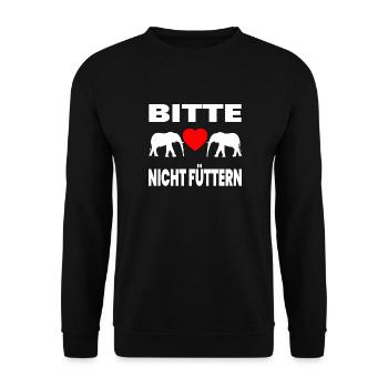 Éléphants - Sweat-shirt Unisexe - noir - Devant - Alina (178cm) & Michal (187cm)