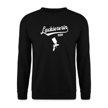 Lackiererin 2026 Ausbildung Prüfung Lackierer - Unisex Pullover - Schwarz - Vorne - Alina (178cm) & Michal (187cm)