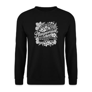 Passionné de plantes – plus qu’un simple passe-temps - Sweat-shirt Unisexe - noir - Devant - Alina (178cm) & Michal (187cm)