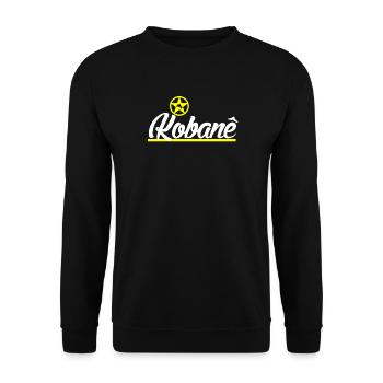 Kobane - Unisex Sweatshirt - black - Front - Alina (178cm) & Michal (187cm)