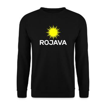 Rojava kurdistan - Unisex Pullover - Schwarz - Vorne - Alina (178cm) & Michal (187cm)