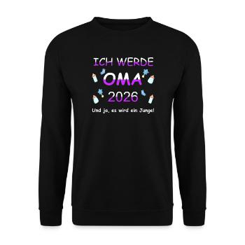 Mamie 2026 - Sweat-shirt Unisexe - noir - Devant - Alina (178cm) & Michal (187cm)