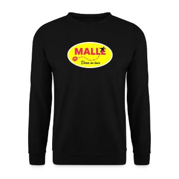 MALLE: Diven on Tour - Unisex Pullover - Schwarz - Vorne - Alina (178cm) & Michal (187cm)