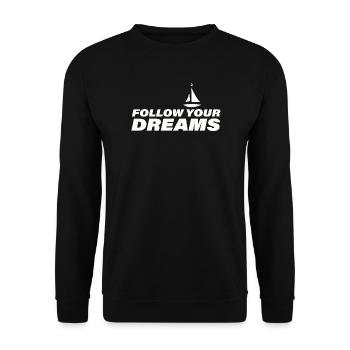 Suivez vos rêves - Sweat-shirt Unisexe - noir - Devant - Alina (178cm) & Michal (187cm)