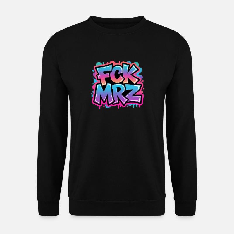 FCK MRZ - Anti CDU Meme - Unisex Pullover - Schwarz