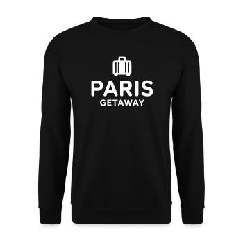 Paris Getaway France Travel - Unisex Sweatshirt - black - Front - Alina (178cm) & Michal (187cm)