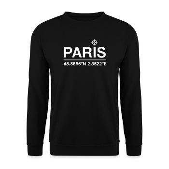 Paris Coordinate France Tour - Unisex Sweatshirt - black - Front - Alina (178cm) & Michal (187cm)