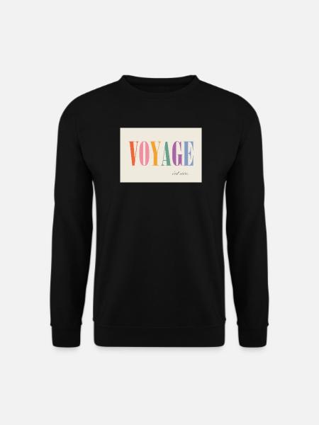 Voyage – c'est vivre - Unisex Sweatshirt - black