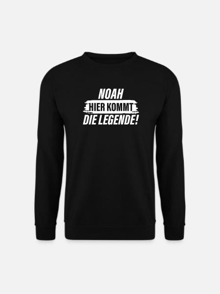 Noah – here comes the legend! - Unisex Sweatshirt - black