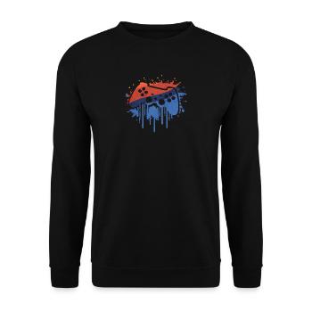 Gaming retro - Unisex Pullover - Schwarz - Vorne - Alina (178cm) & Michal (187cm)
