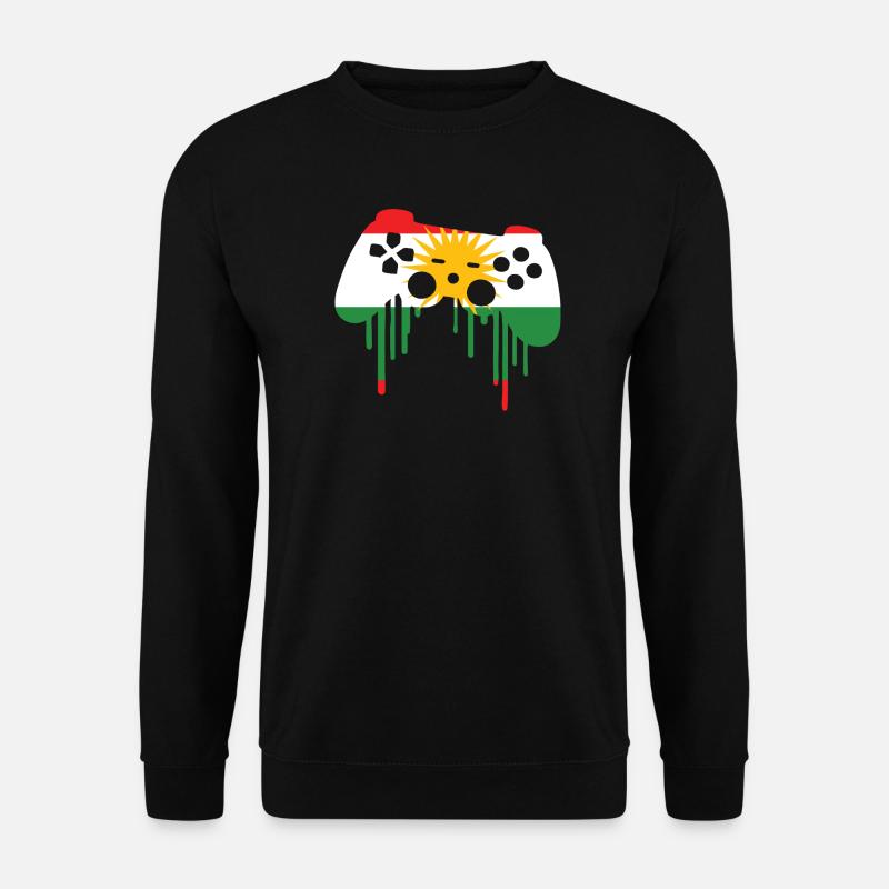 Drapeau de jeu kurde - Sweat-shirt Unisexe - noir