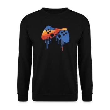 Gaming retro - Unisex Pullover - Schwarz - Vorne - Alina (178cm) & Michal (187cm)
