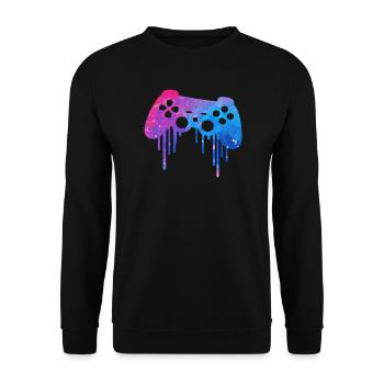 Gaming Splash - Unisex Sweatshirt - black - Front - Alina (178cm) & Michal (187cm)