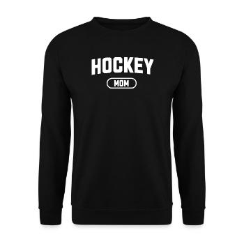 maman hockey - Sweat-shirt Unisexe - noir - Devant - Alina (178cm) & Michal (187cm)