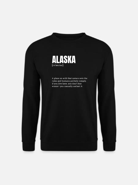 Alaska Wilderness Lettering - Unisex Sweatshirt - black