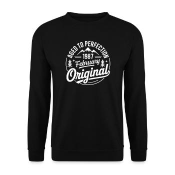 février 1987 – Légende des sommets et montagnes - Sweat-shirt Unisexe - noir - Devant - Alina (178cm) & Michal (187cm)
