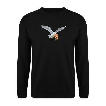 Boulderer Colorsplash Boulder Bouldering - Unisex Sweatshirt - black - Front - Alina (178cm) & Michal (187cm)