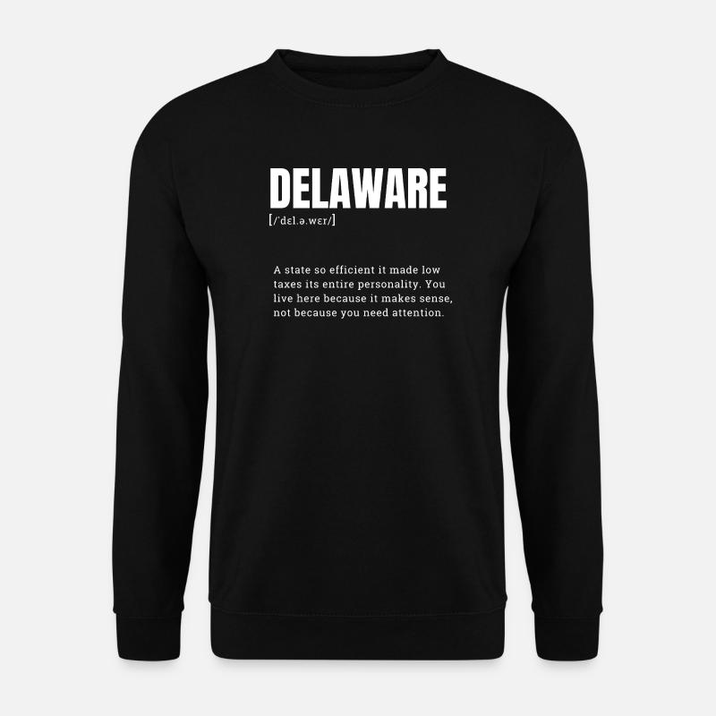 Delaware Neon Typography - Unisex Sweatshirt - black