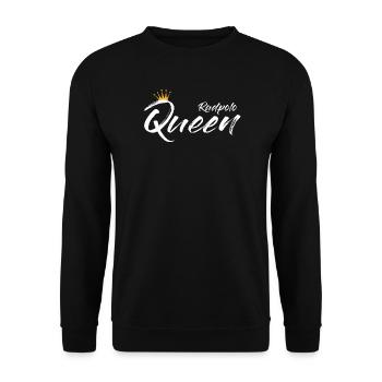 Bike Polo Queen - Unisex Sweatshirt - black - Front - Alina (178cm) & Michal (187cm)