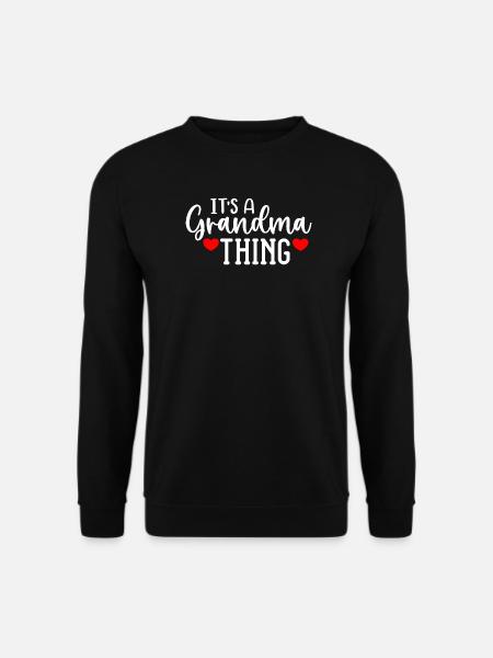 Grandma Thing Heart Design - Unisex Sweatshirt - black