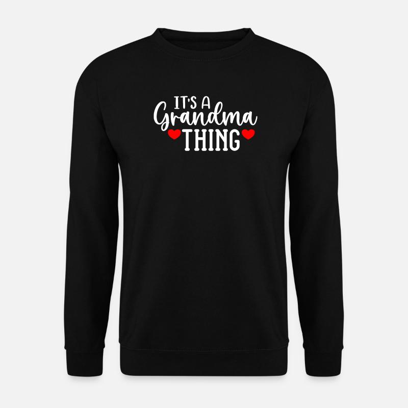Grandma Thing Herz-Design - Unisex Pullover - Schwarz