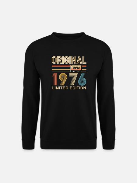 50. Geburtstag, 50 Jahre, Original 1976 - Unisex Pullover - Schwarz