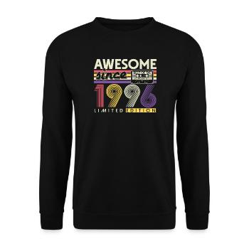 Cadeau rétro pour le 30e anniversaire 1996 - Sweat-shirt Unisexe - noir - Devant - Alina (178cm) & Michal (187cm)