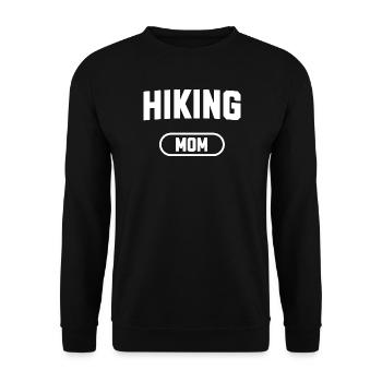 wandernde Mama - Unisex Pullover - Schwarz - Vorne - Alina (178cm) & Michal (187cm)