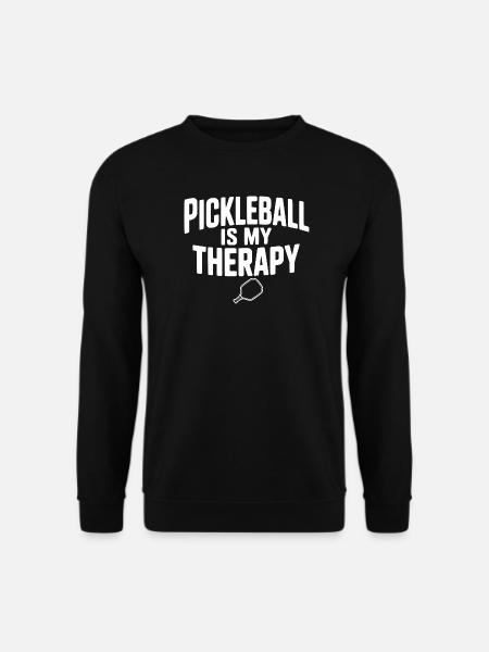 Pickleball is my Therapy - Unisex Sweatshirt - black