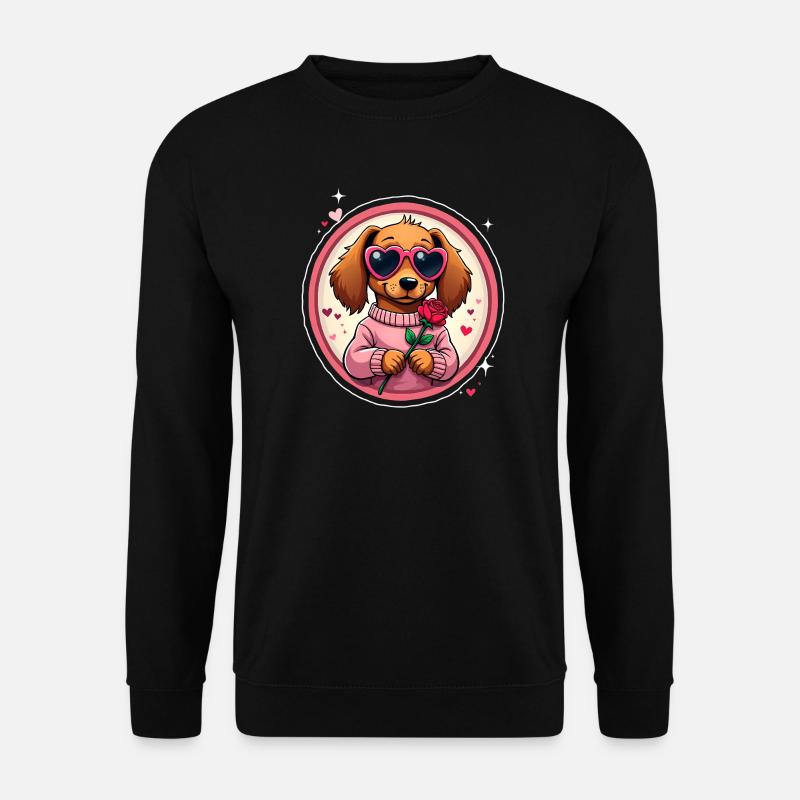 Dackel Dachshund Tekel - Unisex Pullover - Schwarz