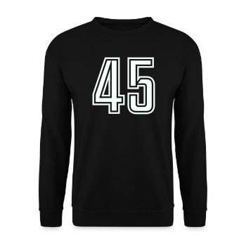 45 - Unisex Sweatshirt - black - Front - Alina (178cm) & Michal (187cm)