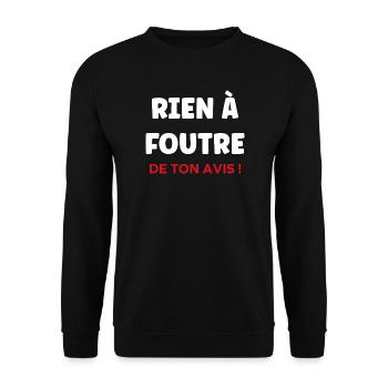 I don't give a damn - Unisex Sweatshirt - black - Front - Alina (178cm) & Michal (187cm)