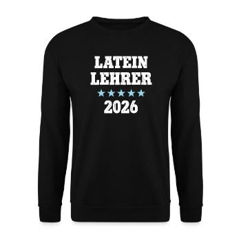 Latin Teacher 2026 Occupation Study Latin Teacher Training - Unisex Sweatshirt - black - Front - Alina (178cm) & Michal (187cm)