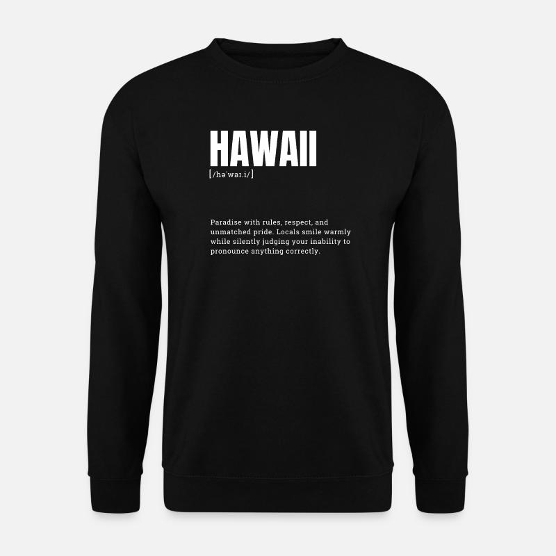 Hawaii Pride Language - Unisex Sweatshirt - black