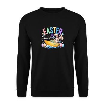 Easter Cruise Holiday Quote - Unisex Sweatshirt - black - Front - Alina (178cm) & Michal (187cm)