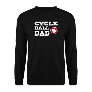 Radball, Dad, Radballer, Hallenradsport, Cycleball - Unisex Pullover - Schwarz - Vorne - Alina (178cm) & Michal (187cm)