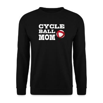 Radball, Radballer, Hallenradsport, Mom, Cycleball - Unisex Pullover - Schwarz - Vorne - Alina (178cm) & Michal (187cm)