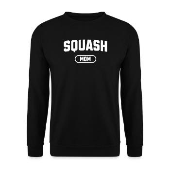 Squash Mom - Unisex Pullover - Schwarz - Vorne - Alina (178cm) & Michal (187cm)