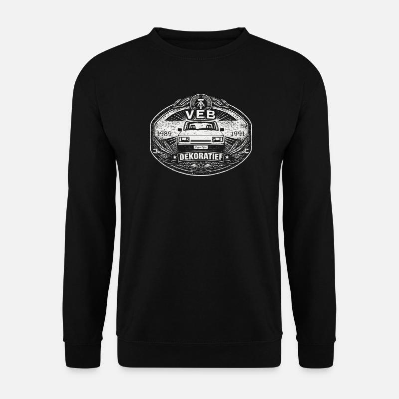 Wartburg 1.3 Dekoratief IFA  Eisenach Retro Logo - Unisex Pullover - Schwarz