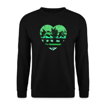 Jardin de fleurs succulentes amateur de plantes - Sweat-shirt Unisexe - noir - Devant - Alina (178cm) & Michal (187cm)