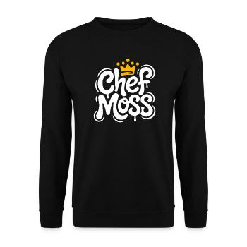 Chef Moss Graffiti Krone - Unisex Pullover - Schwarz - Vorne - Alina (178cm) & Michal (187cm)