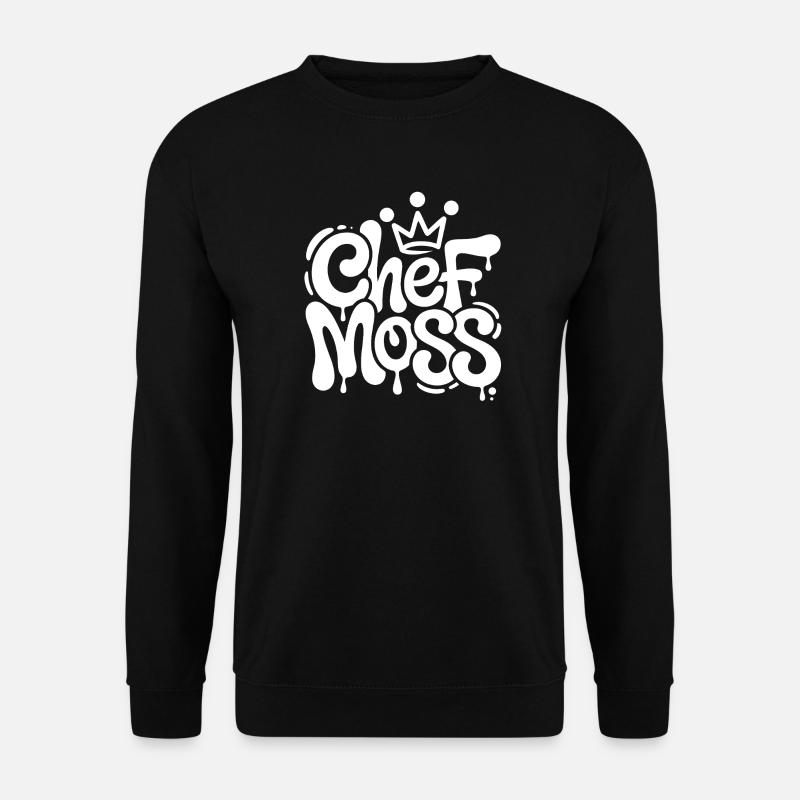 Chef Moss Graffiti Crown - Unisex Sweatshirt - black