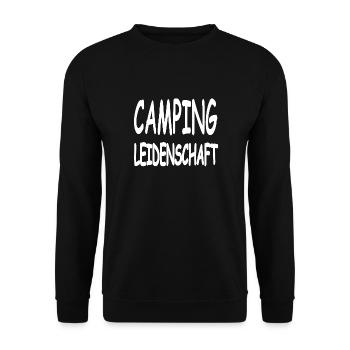 Camping - Unisex Sweatshirt - black - Front - Alina (178cm) & Michal (187cm)