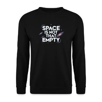 Astronomer Galaxy Outerspace Universe Astronomy - Unisex Sweatshirt - black - Front - Alina (178cm) & Michal (187cm)