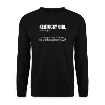Kentucky Girl Heritage Design - Sweat-shirt Unisexe - noir - Devant - Alina (178cm) & Michal (187cm)